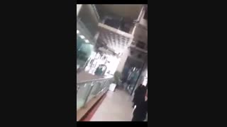 داخل ساختمان پلاسکو(دقایقی قبل از فرو ریختن)
