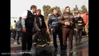اشک و نگرانی آتش نشانان ساختمان پلاسکو