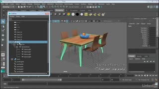 آموزش فارسی ترفند های مدلسازی مقدماتی مایا : اوت لاینر Maya Outliner