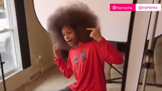 بلندترین موهای فر جهان متعلق به این آقا پسره آفریقایی هست !