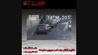 ویدئو ضبط شده سرقت حرفه ای راننده وانت به همراه دستیارش