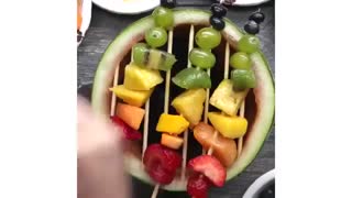 روش هایی خلاقانه و جدید برای تزئین و سرو میوه