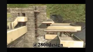 خانه آبشار،فرانک لوید رایت|پکیج فیلم آموزشی طراحی سازه باEtabsوSafe