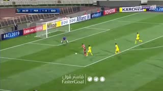 گل دوم پرسپولیس به السد توسط علیپور