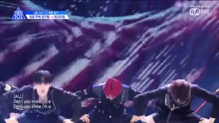 اجرای boss از گروه nct u در برنامه produce x 101