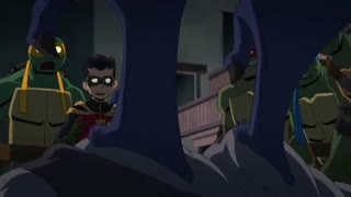 دانلود دوبله فارسی انیمیشن بتمن علیه لاک پشت های نینجا Batman vs. Teenage Mutant Ninja Turtles 2019