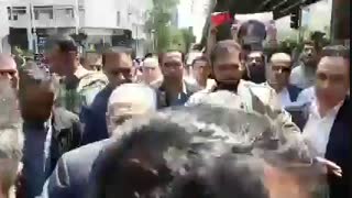 استقبال مردم از دکتر احمدی نژاد با شعار صل علی محمد(ص) بوی رجایی آمد