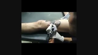 نمونه اجرای هنرجو در دوره های آموزش تاتو بدن