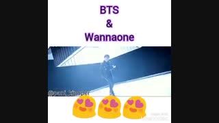 میکس توپ از بی تی اس و واناوان(bts/funny moment/mashup/kpop/wanna one)